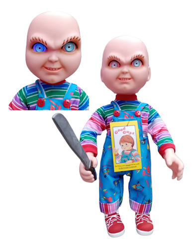 Chucky Good Guys Chucky Pelon 38cm Con Luz Y Sonido 