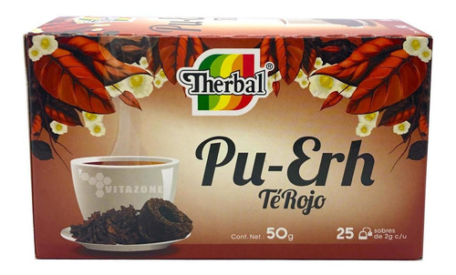 Imagen 4 de 5 de Té Rojo Chino (pu -erh) 25 Sobres Therbal