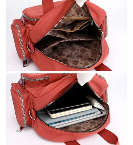 Bolsa De Moda Com Carregador Usb Portátil 2025 Cor Laranja