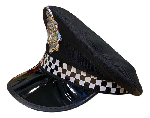 Gorro De Policia Policial Disfraz Fiesta Cotillon