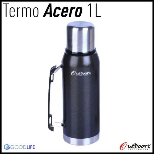 Imagen 2 de 8 de Termo Acero Outdoors Classic 1l Pro Pico Cebador Negro
