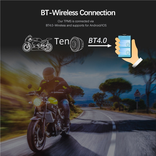 Sensor Externo Bluetooth De Presión De Neumáticos Para Motos