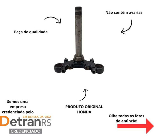 Coluna Direção Fan 125 2014 / 2023 Original Honda