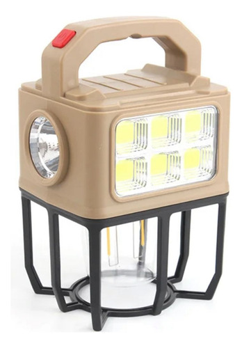 Lampara De Camping4 En 1 Led 120 Cob Solar Luz Calida Y Fria