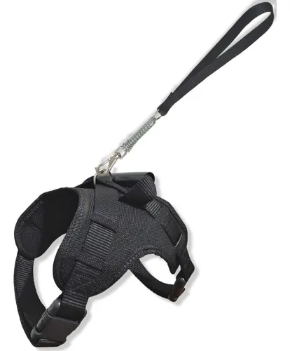 comprar Peitoral Para Cachorro Porte Médio E Grande Confortável Cor Preto Tamanho da coleira G Império Do Pet