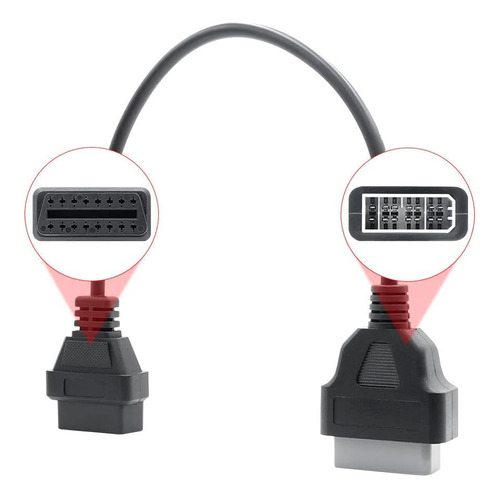 Cable Adaptador Obd1 A Obd2 Eaglerich 14 Pin - 16 Pin