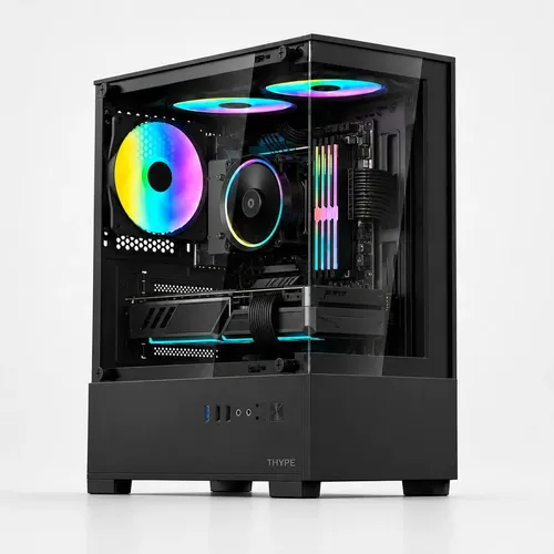 Gabinete Gamer Mid Tower Rgb Atx Em Vidro Temperado Th G2gamer Thype