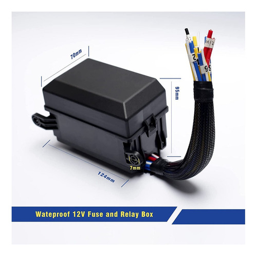 Caja De Fusibles De Relé De 12 V, Caja De Relés Precableada