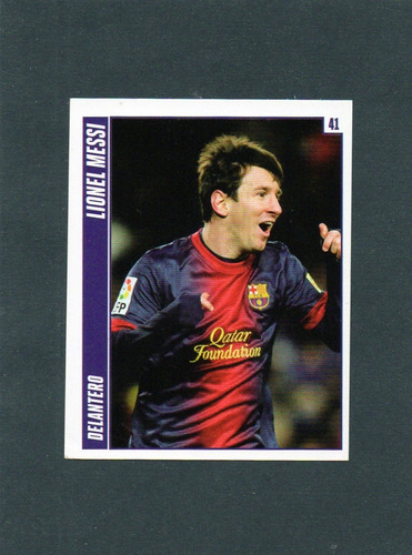 Futbol Europeo 2013, Figurita N° 41 Lionel Messi. Mira!!!