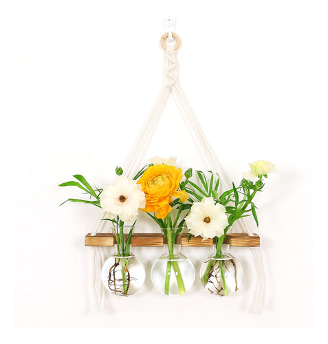 2 Jardineras Para Colgar En La Pared, Florero De Cristal