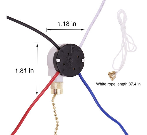. Kit De Interruptor For Ventilador De Techo W9 De 3