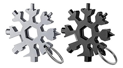 Snowflake Multitool 2pcs 18-en-1 Acero Inoxidable Snowflake 