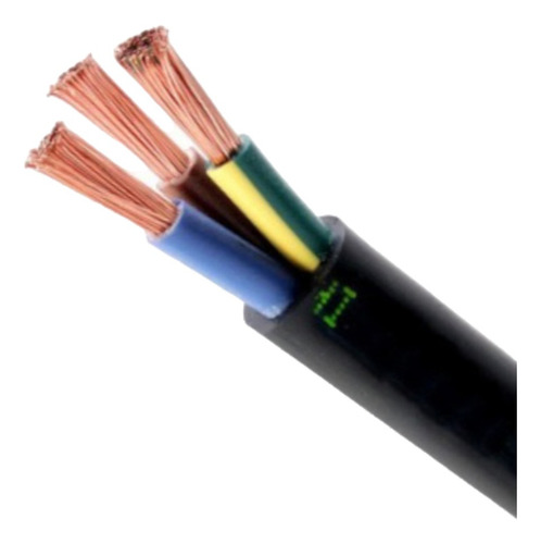 Cable Tipo Taller 3x2.5 Kalop KL22450 100m Pvc Normalizado Iram Cubierta Negro