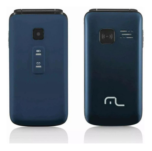 Celular Flip Vita Azul Dual Chip Quadriband P9020 Multilaser