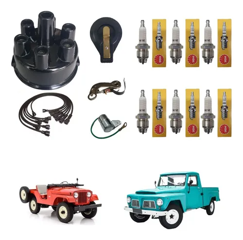 Kit Reparo Distribuidor Mod Wapsa Jeep Rural F75 Ford Willys