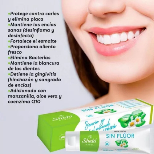 Pasta Dental Sin Fluor Limpia Y Protege Dientes Y Encías 1pz
