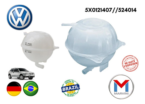 Envase Agua Refrigerante  Volkswagen Gol Parati Saveiro  1.8