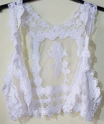 Blusa playera a crochet sale