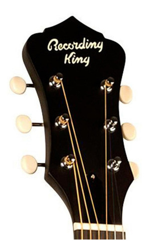 Imagen 2 de 4 de Guitarra Acústica Recording King Serie 7 Black Rps-7 Mbk