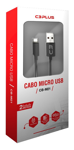 Cabo Turbo 2a 2 Metros Micro-usb V8 Carregar Celular Dados