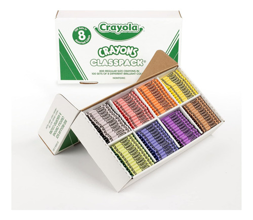 Crayola Crayon Classpack, 800 Conteo, Suministros Escolares