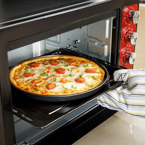 Plato De Pizza De Metal Para Horno, Redondo, Modelo De Pizza