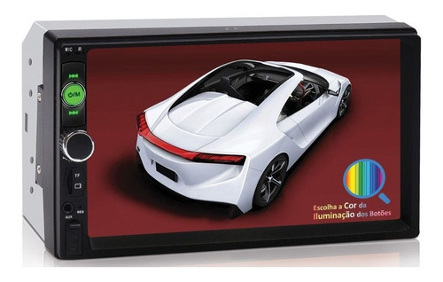 Multimidia Pra Carro Universal Touch Com Controle E Espelha