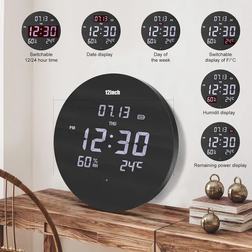 Reloj digital de pared para cocina hotsell