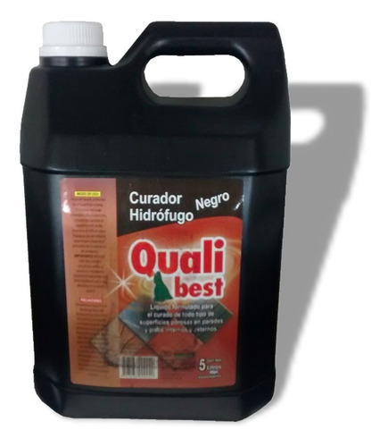 Curador Hidrofugo Qualibest Color Negro Bidon 5lts