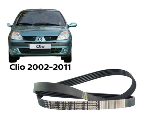 Banda Accesorios Sin/aire Ac (corta) Clio 2009 Original