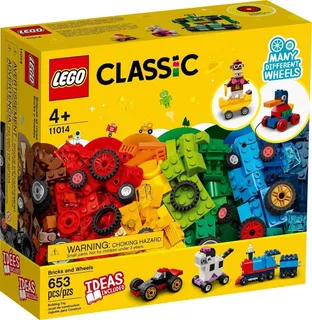 Lego 11014 Classic Ladrillos Y Ruedas 653 Piezas