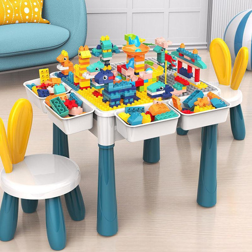 Mesa De Construcción Compatible Con Grandes Bloques De Lego