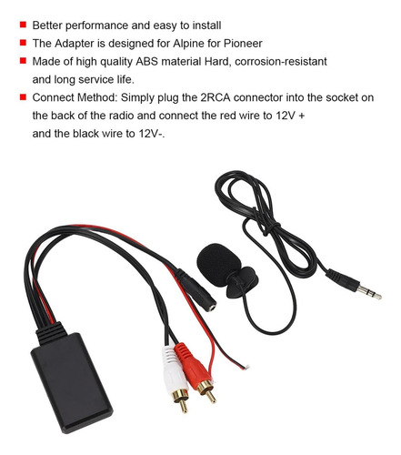 Adaptador De Cable Rca Modulo 2 Rca De Gorgeri Bluetooth Aux