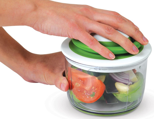 Imagen 4 de 10 de Picadora De Alimentos Manual Chef'n Veggichop (rúcula)