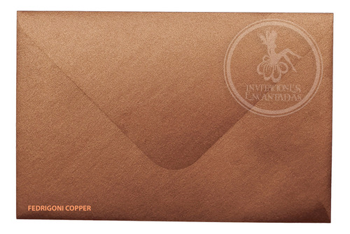 100 Sobres Papel Aperlado Nacarado 140g - 15.5x20.5cm Color Cobre / Copper Liso