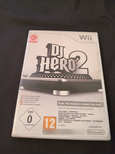 Juego Nintendo Wii Dj Hero 2 Pal (europeo)