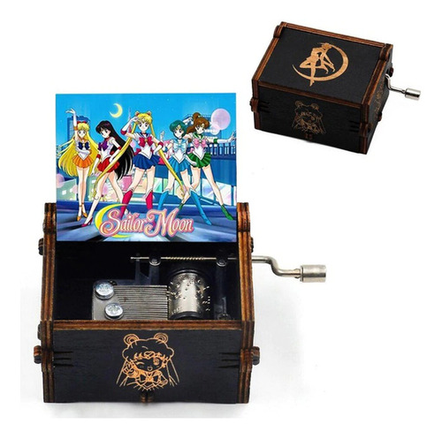 Caja Musical Negra Black Sailor Moon (estoykuku)