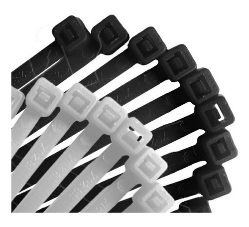 Amarras Para Cables  Tirrat  2.5mm X 200mm, Blanco Pack 100