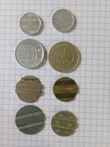 Lote De Cospeles/token De Subtes Y Fichas Entel Antiguos. (Usado)