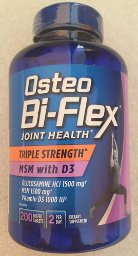 Osteo Bi-flex Msn C/ Vitamina D3 - 200 Caps Pronta Entrega