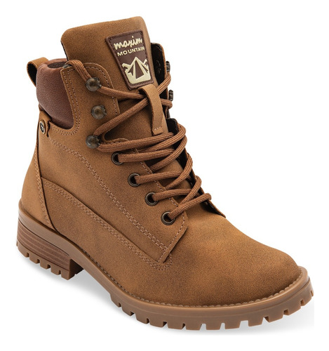 Bota Tipo  Hiking Mujer Color Camel Maxim 4090