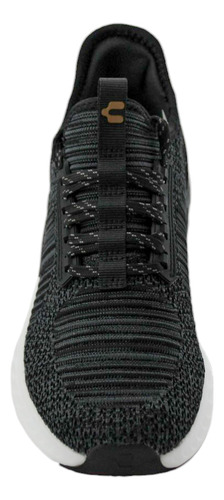 Tenis Deportivos Hombre Charly 1086350 Running Negro / Blanco