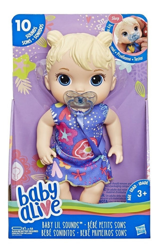 Baby Alive Bebé Interactiva +10 Soniditos Hasbro Original