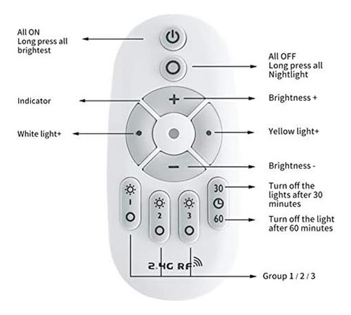 Mq Lámpara Colgante Moon De 10 Pulgadas Con Control Remoto,