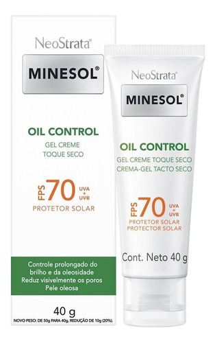 Protetor Facial Neostrata Minesol Fps70 Oil Control 40g