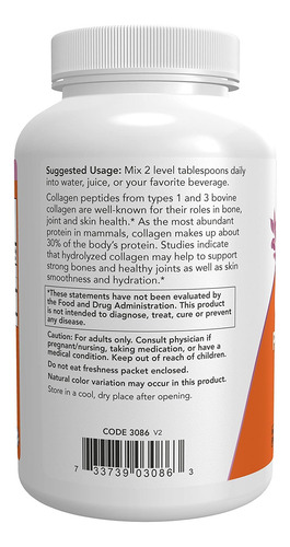 Ahora Suplementos De Alimentos, Péptidos De Colágeno Ppyhf