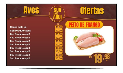 Menu Digital Para Açougue E Casa De Carnes
