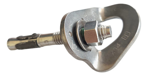 5 Plaquetas Plx + Parabolt Inox 3/8 Anclaje Rapel Rescate