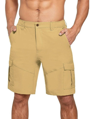 Bermuda Short Cargo Moda Con Varios Bolsillos Para Hombre