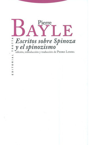 Libro Escritos Sobre Spinoza Y El Spinozismo